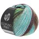Lana Grossa ECOPUNO Print | 205-turquesa/menta/marrón oscuro/verde amarillento/taupe