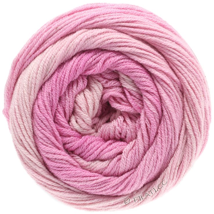 Lana Grossa ELASTICO Dégradé | 701-rosa delicada/rosa/rosa vívida