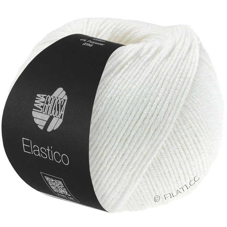 Lana Grossa ELASTICO | 001-blanco