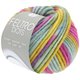 Lana Grossa FELTRO Dots | 1222-rosa vívida/gris azul/amarillo ocre/gris verde
