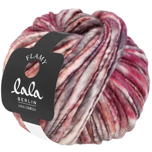 Lana Grossa FLAMY (lala BERLIN) | 103-fucsia/herrumbre/gris/color crudo mezcla