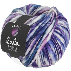 Lana Grossa FLAMY (lala BERLIN) | 104-azul violeta/octanaje/blanco/marino mezcla