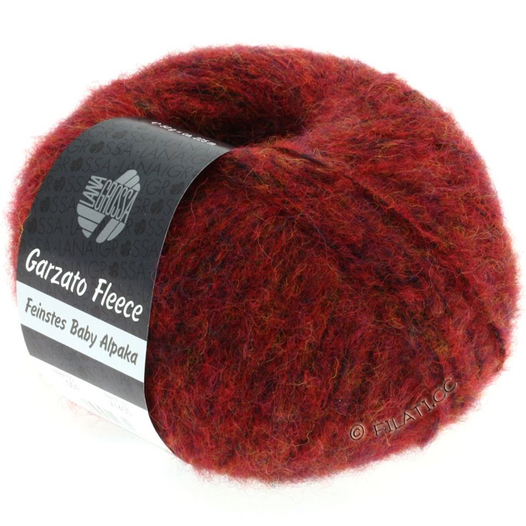 Lana Grossa GARZATO Fleece Uni/Print/Dégradé | 001-rojo/negro