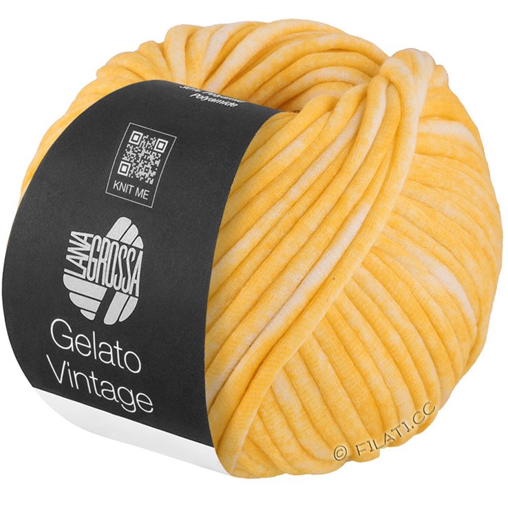 Lana Grossa GELATO Vintage | 101-amarillo/blanco