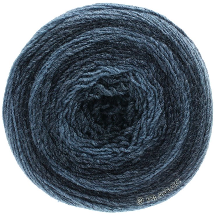 Lana Grossa GOMITOLO 200 Dégradé | 301-jeans/azul oscuroro