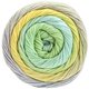 Lana Grossa GOMITOLO ALOHA | 315-vainilla/verde blanco/verde claro/gris claro/azul hielo