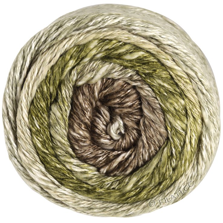 Lana Grossa GOMITOLO COLLINA | 1020-gris beige/oliva oscuro/taupe/gris marrón