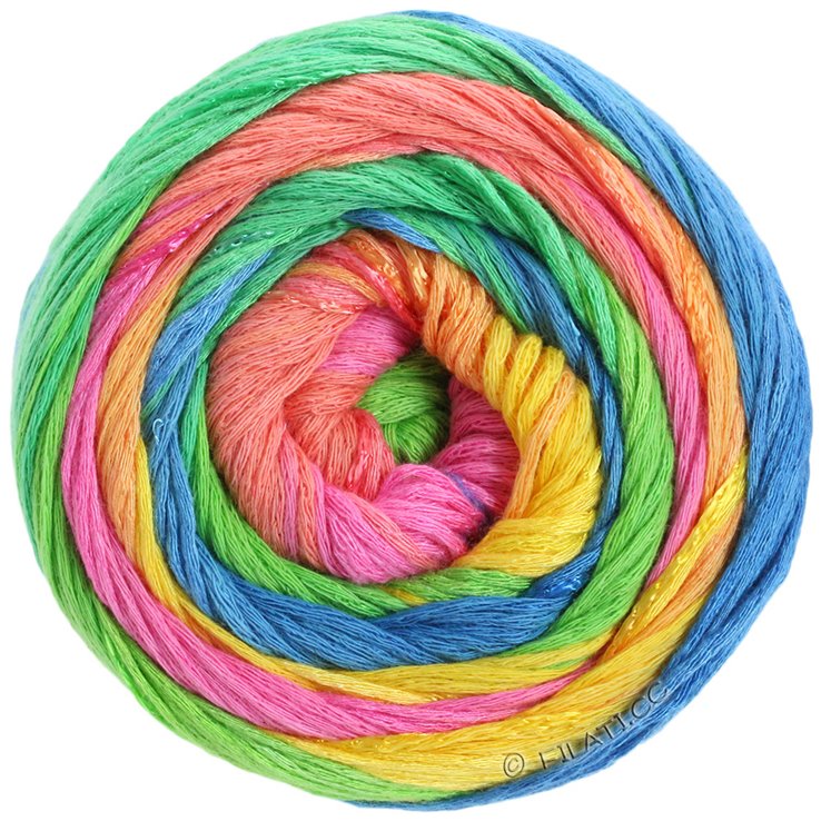 Lana Grossa GOMITOLO DOPPIO | 201-amarillo/verde/salmón/rosa/rosa vívida/jade/azul/turquesa