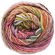 Lana Grossa GOMITOLO MEZZO | 111-naranja/verde amarillento/verde oscuro/violeta antigua/clavel/lila/esmeralda/gris claro