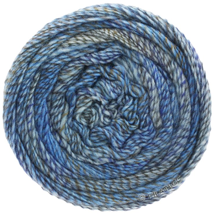 Lana Grossa GOMITOLO SCANDIC | 501-azul/gris mezcla