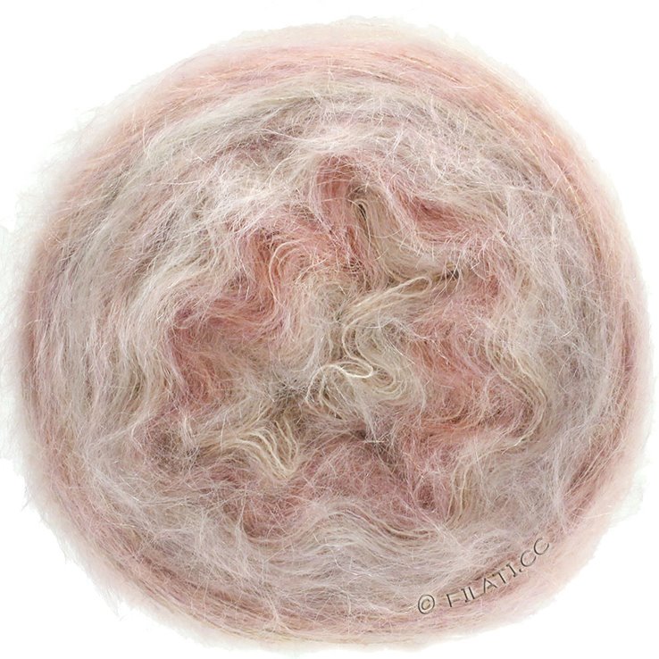 Lana Grossa GOMITOLO SILKHAIR | 201-rosa/beige mezcla