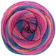 Lana Grossa GOMITOLO TOSCA | 165-octanaje oscuro/rosa vívida/rojo violeta/zarzamora/amarillo oro