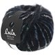 Lana Grossa HAZY (lala BERLIN) | 12-negro/gris claro/gris