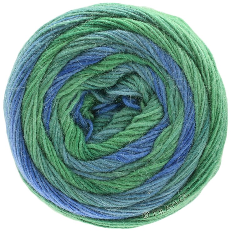 Lana Grossa LACE Seta Dégradé 100g | 103-azul/turquesa/verde claro/verde zafiro