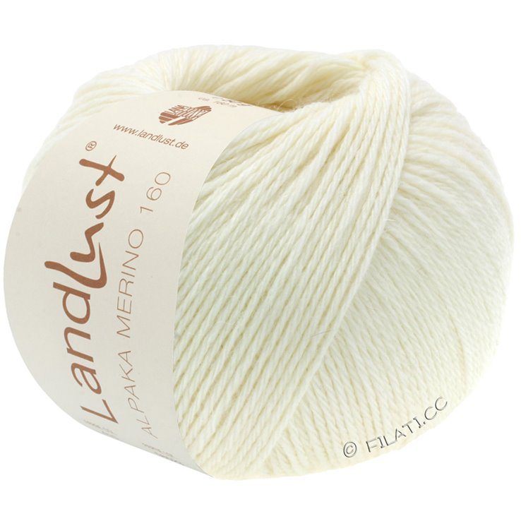 Lana Grossa LANDLUST Alpaka Merino 160 | 401-color crudo