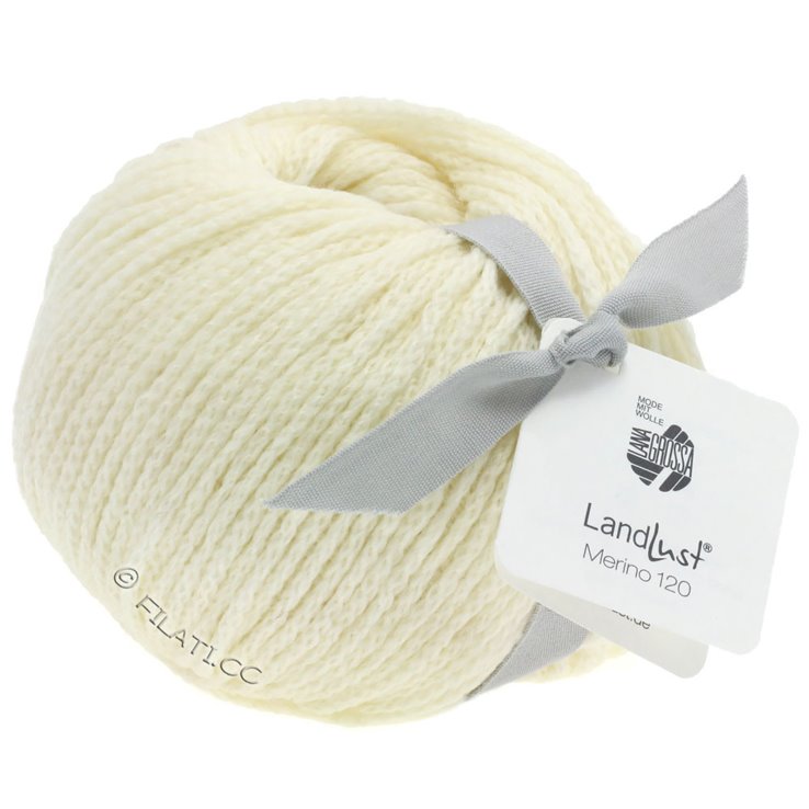 Lana Grossa LANDLUST MERINO 120 | 101-color crudo