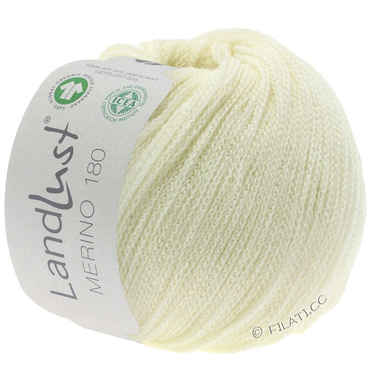 Lana Grossa LANDLUST MERINO 180 (GOTS & ICEA) | 201-color crudo