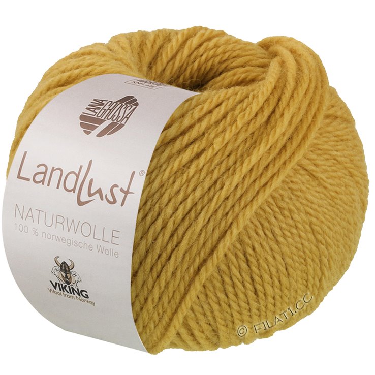 Lana Grossa LANDLUST Naturwolle | 02-amarillo mostaza