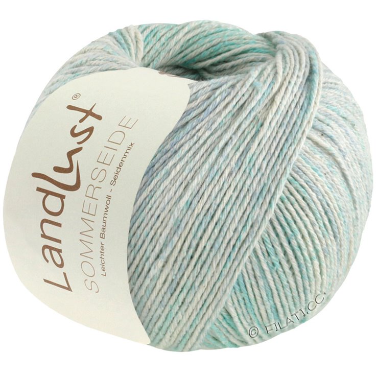 Lana Grossa LANDLUST SOMMERSEIDE Print | 121-turquesa/azul