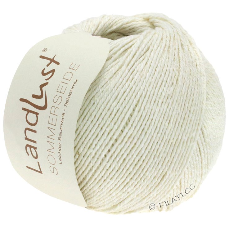 Lana Grossa LANDLUST SOMMERSEIDE | 001-blanco