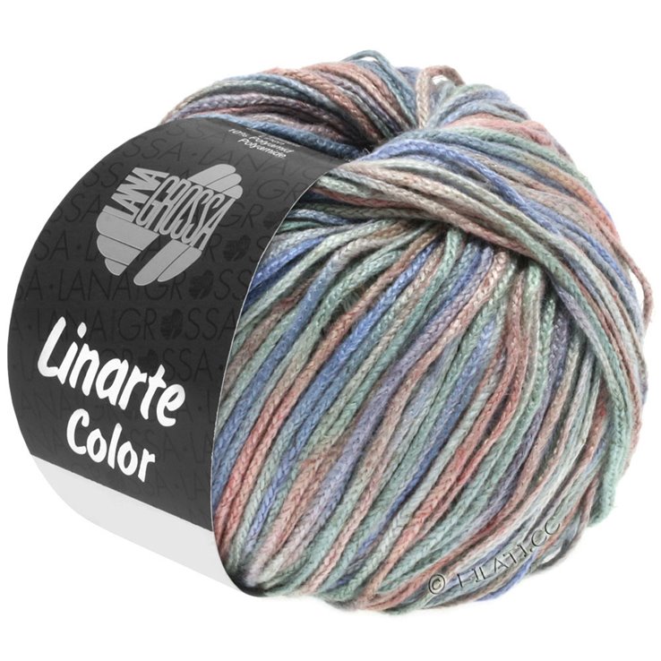 Lana Grossa LINARTE Color | 101-menta/beige/gris azul/polvo