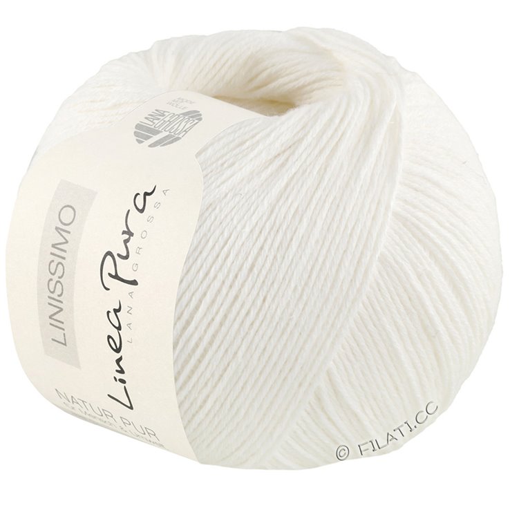 Lana Grossa LINISSIMO (Linea Pura) | 01-blanco