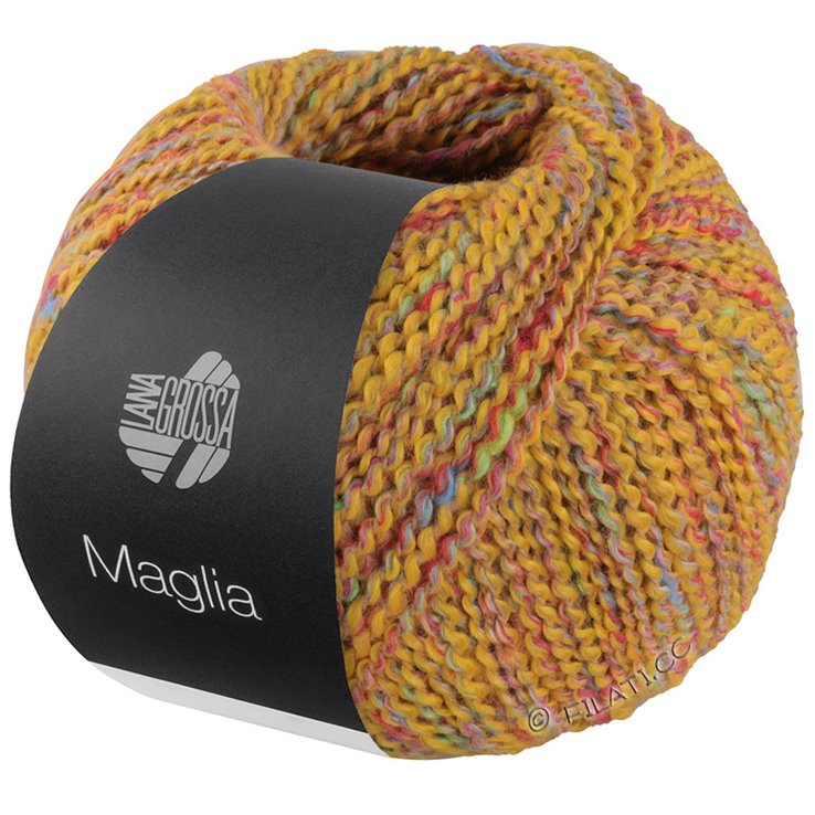 Lana Grossa MAGLIA | 02-amarillo/rojo/verde claro/rosa vívida/marrón