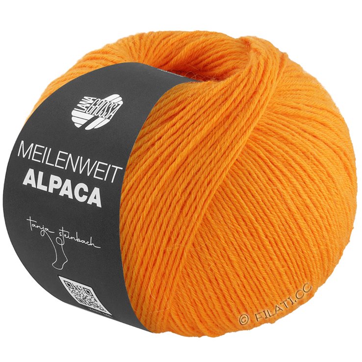 Lana Grossa MEILENWEIT 6-FACH 150g Alpaca | 1001-naranja