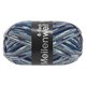 Lana Grossa MEILENWEIT 6-FACH 150g Fantasy | 9563-gris oscuro/gris claro/azul noche/jeans/color crudo/gris púrpura/azul octanaje