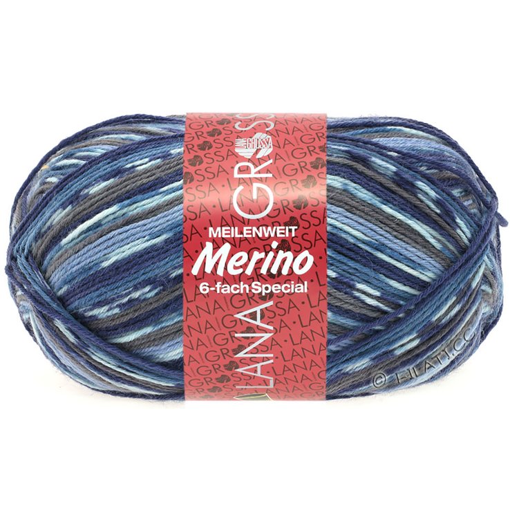 Lana Grossa MEILENWEIT 6-FACH 150g Merino Print | 0501-