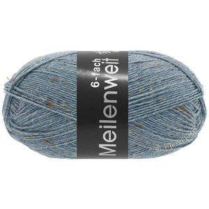 Lana Grossa MEILENWEIT 6-FACH 150g Mouliné/Print/Tweed | 9227-jeans azul mezcla