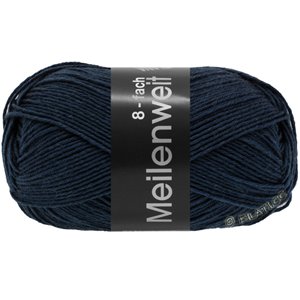 Lana Grossa MEILENWEIT 8-FACH 150g Uni | 9556-azul oscuroro