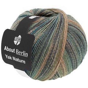 Lana Grossa MEILENWEIT 100g Yak Nature (ABOUT BERLIN) | 680-gris oscuro/gris claro/gris verde/gris beige/taupe/menta mezcla/menta rayada