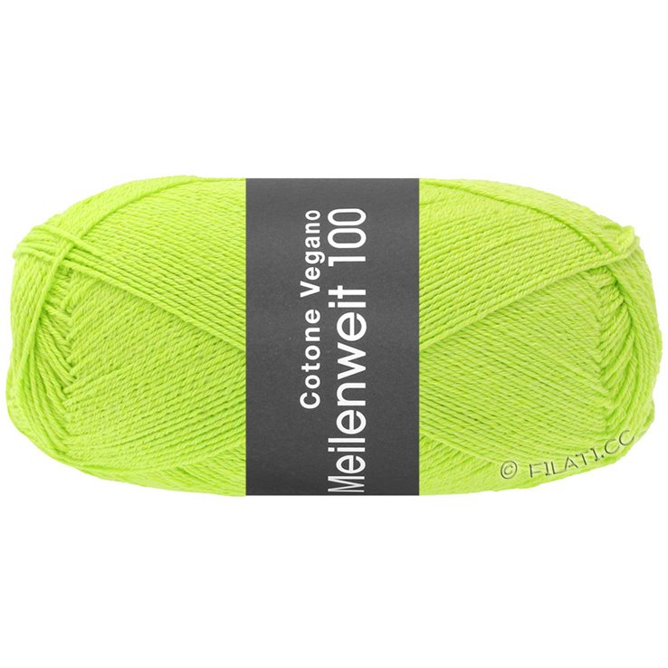 Lana Grossa MEILENWEIT 100g Cotone Vegano | 02-verde primavera