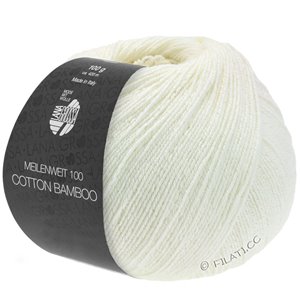 Lana Grossa MEILENWEIT 100g Cotton Bamboo | 09-blanco