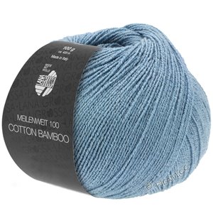 Lana Grossa MEILENWEIT 100g Cotton Bamboo | 12-gris azul