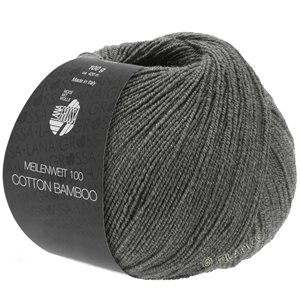 Lana Grossa MEILENWEIT 100g Cotton Bamboo | 15-gris oscuro