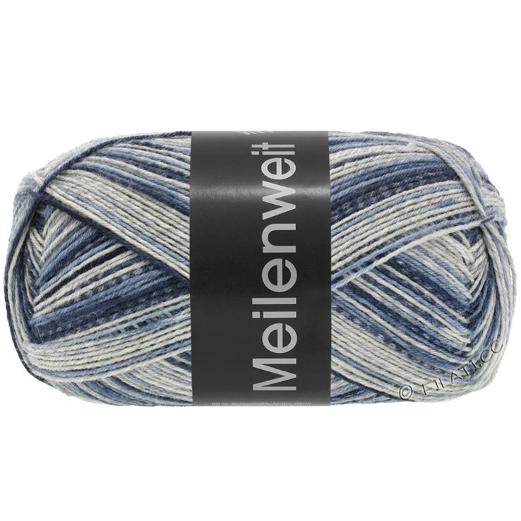 Lana Grossa MEILENWEIT 100g Black Denim Mix | 4652-
