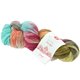 Lana Grossa MEILENWEIT 100g Merino Hand-dyed | 407-turquesa/gris/rojo violeta/terracota/amarillo delicado/fango