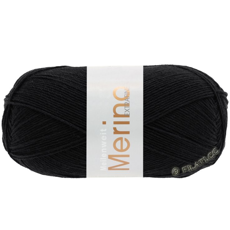 Lana Grossa MEILENWEIT 100g Merino Extrafine | 2402-negro