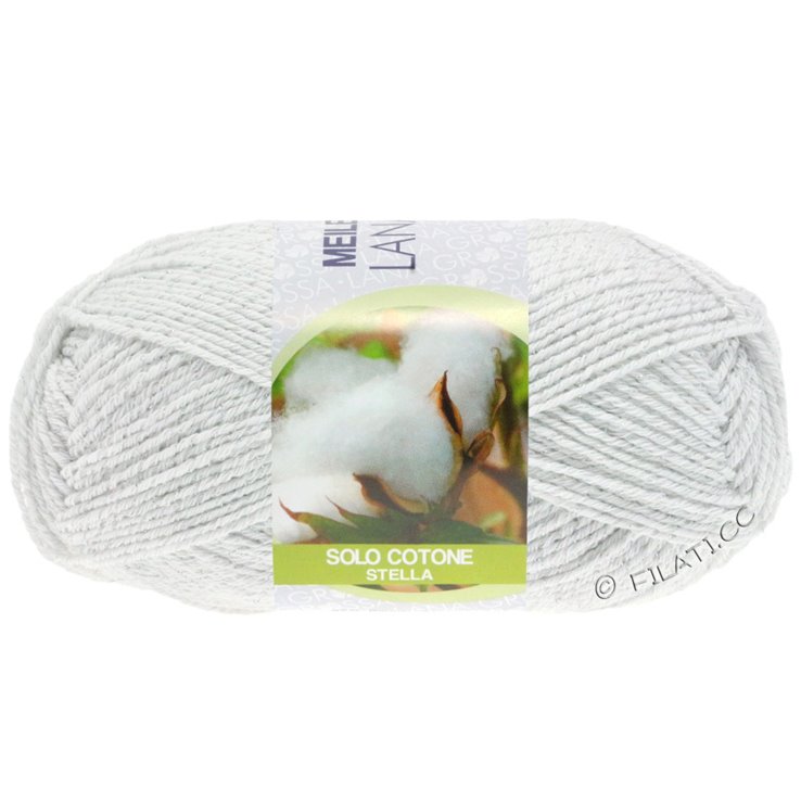 Lana Grossa MEILENWEIT 50g Solo Cotone Stella | 3601-blanco