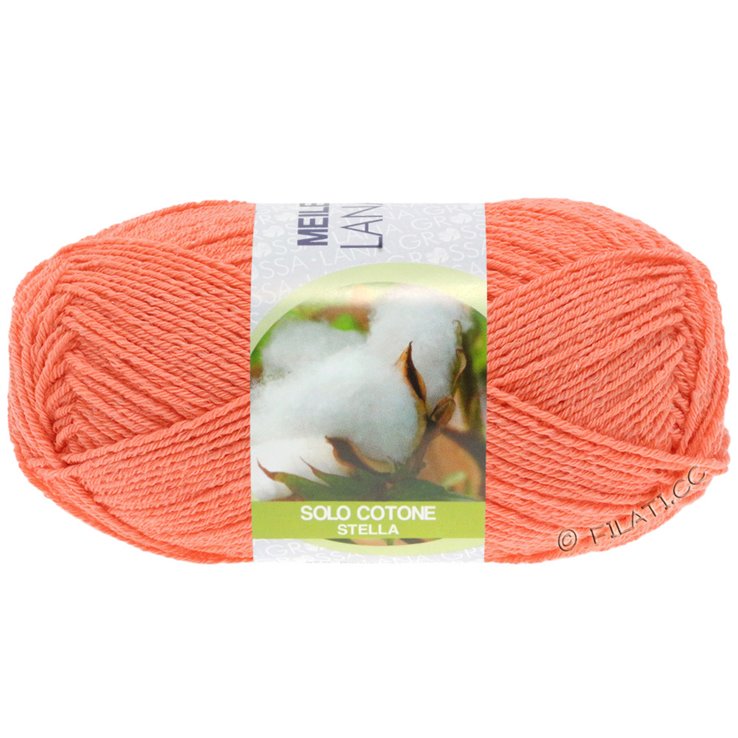 Lana Grossa MEILENWEIT 50g Solo Cotone Stella | 3604-coral