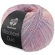 Lana Grossa MEILENWEIT 100g Woolycell Duo | 6003-púrpura azulado/rosa/crema