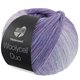Lana Grossa MEILENWEIT 100g Woolycell Duo | 6004-rojo violeta/gris violeta/jeans