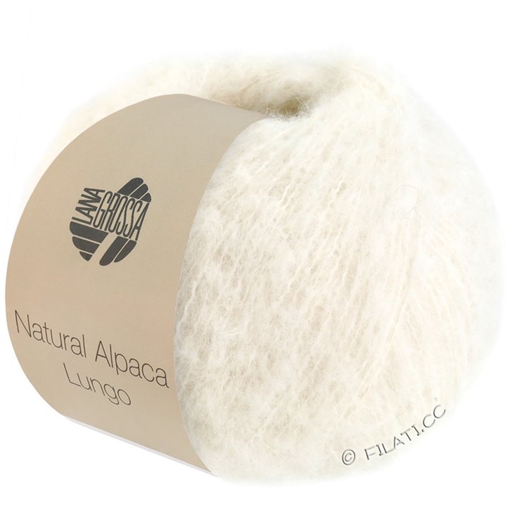Lana Grossa NATURAL ALPACA Lungo | 01-color crudo