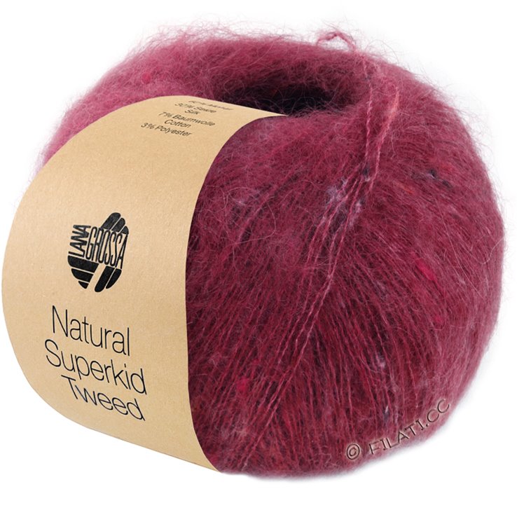 Lana Grossa NATURAL SUPERKID TWEED | 612-rojo oriente