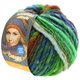 Lana Grossa OLYMPIA Classic | 063-azul claro/jade/verde hierba/marrón naranja