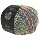 Lana Grossa ONLY TWEED | 109-gris claro/gris oscuro/frambuesa/verde amarillento