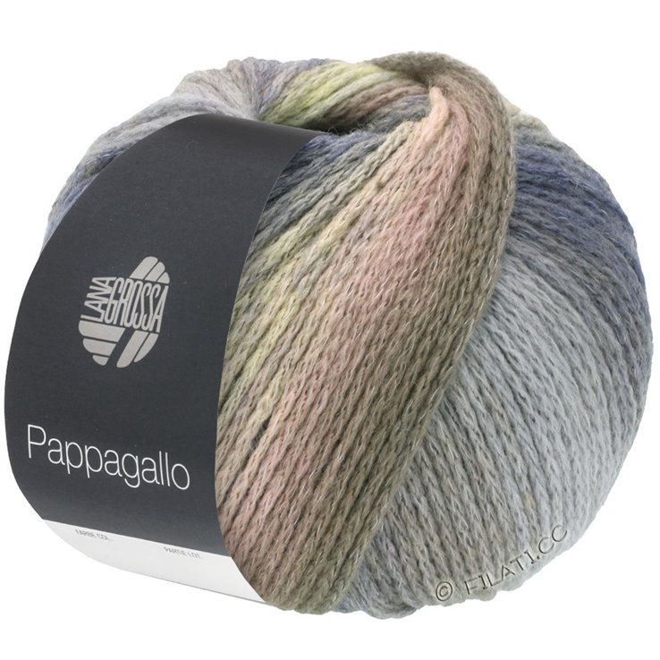 Lana Grossa PAPPAGALLO | 02-turquesa/octanaje/cobre/mostaza/antracita/purpura/naturaleza/amarillo/gris verde