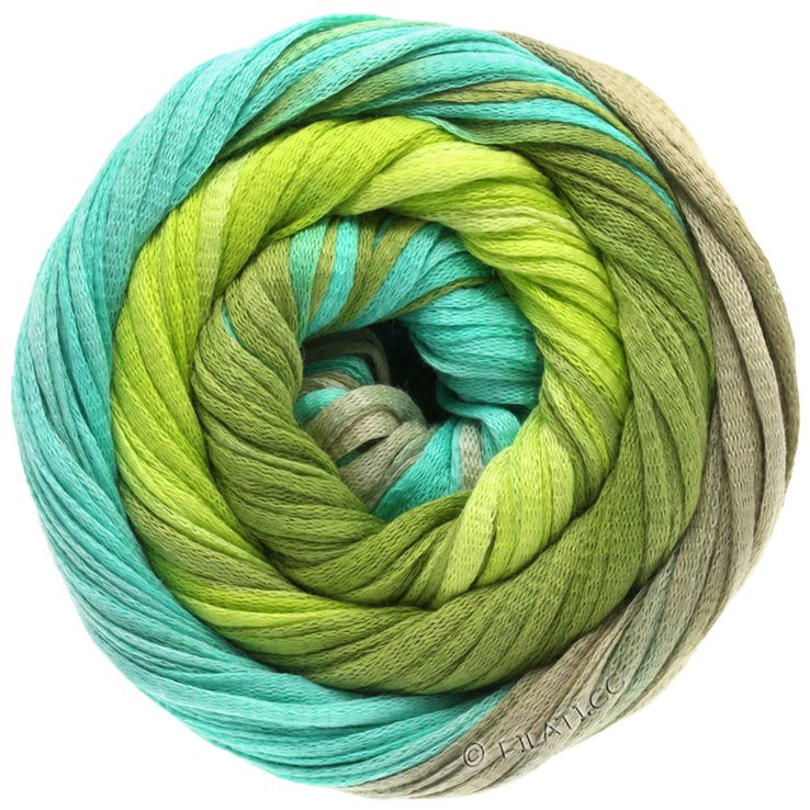Lana Grossa PRIMAVERA | 102-verde mayo/verde turquesa/oliva/caña